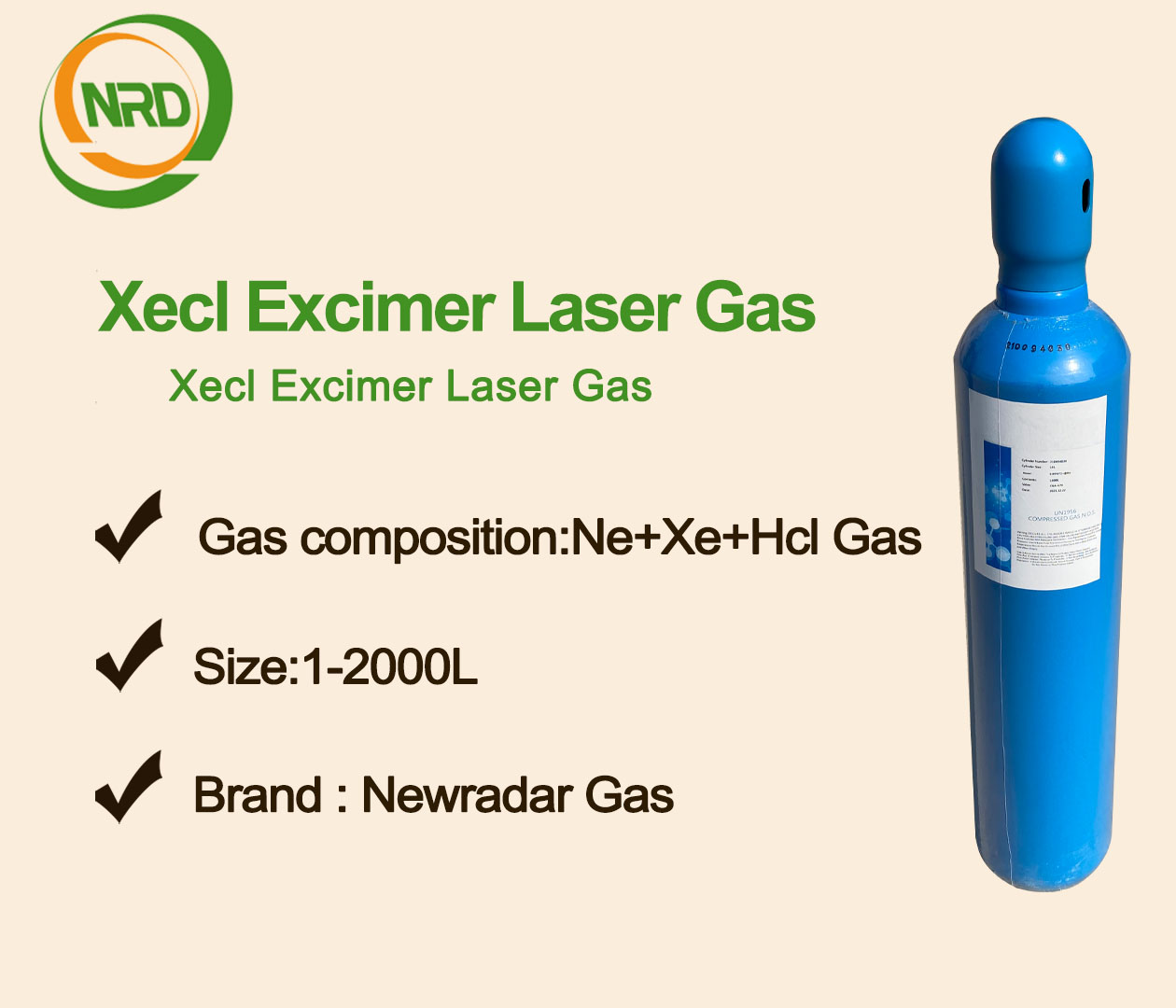Xenon chloride laser gas industrial appli...